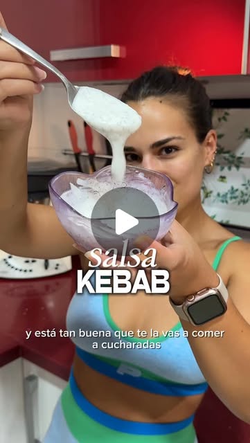 Reel de Marina: salsa kebab saludable, baja en calorías y alta en proteínas